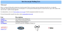 Tablet Screenshot of lists.free.net.ph